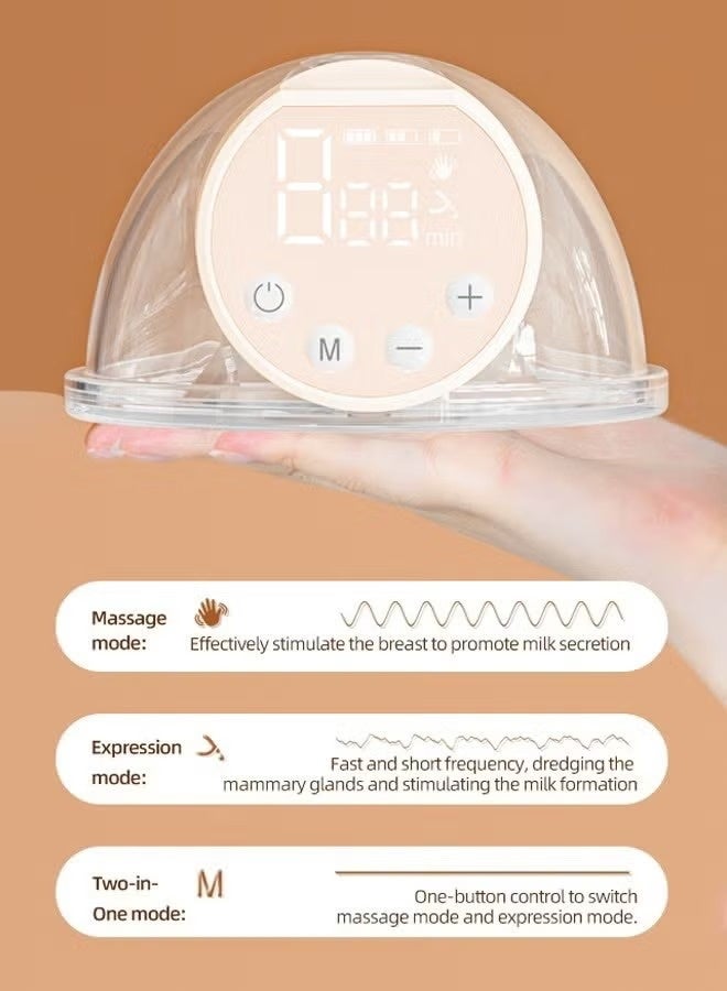 Cady One 2 Hands-Free Wearable Electric Breast Pump with LCD Display, 9 Levels and 3 Modes Rechargeable with Massage Mode - Image 3
